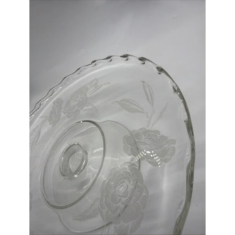 Fostoria Camellia Etched Rose Pattern‎ 12 1/8